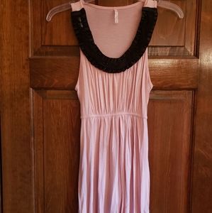 Women's Pastel Pink Sleeveless Dress Top/Shirt